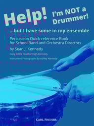 cover Help! I'm NOT a Drummer!... but I have some in my ensemble book cover